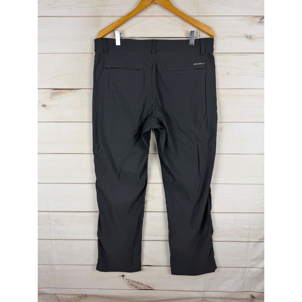 Eddie Bauer Travex Pants Mens 34x30 Dark Gray Hiking Travel Lightweight Outdoor - Picture 2 of 6